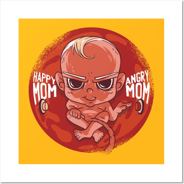 Bad Baby Graphic Tee Wall Art by vexeltees